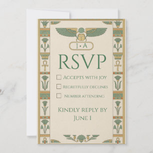 Ancient Egyptian Sacred RSVP Card