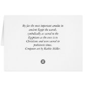 Ancient Egyptian Scarab Black and White (Back Horizontal)