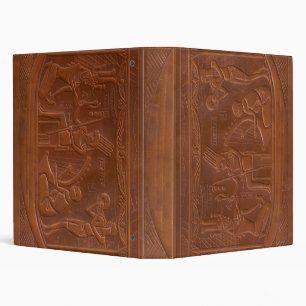 Ancient Egyptian Scene Antique Leather Binder