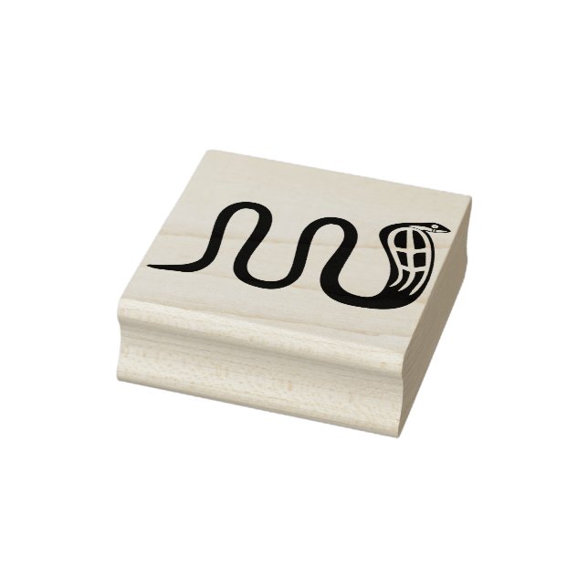 Ancient Egyptian snake illustration art stamp (Stamp)