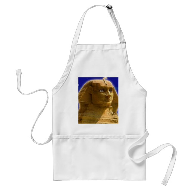 Ancient Egyptian Sphinx at Giza Art Design Adult Apron (Front)