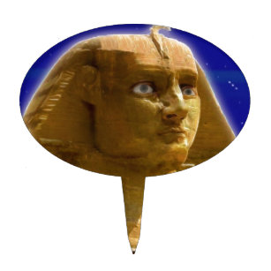Ancient Egyptian Sphinx at Giza Art Design Cake Topper