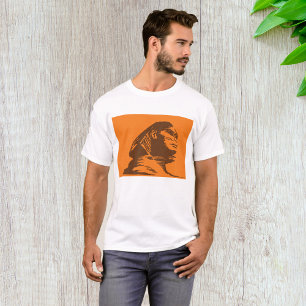 Ancient Egyptian Sphinx Bold Orange And Brown  T-Shirt