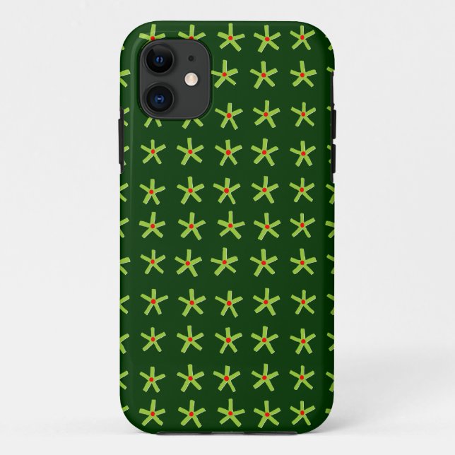 Ancient Egyptian Style Star Pattern II - Dk Green  Case-Mate iPhone Case (Back)