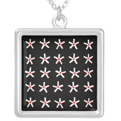 Ancient Egyptian Style Stars Silver Plated Necklace