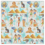 Ancient Egyptian Symbols and Icons Fabric Design