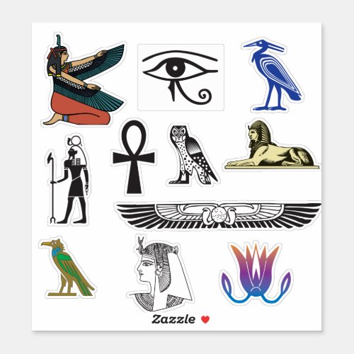 Ancient Egyptian Symbols and Motifs Sticker