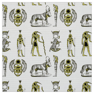 Ancient Egyptian Symbols Hyroglifics Alphabet Fabric