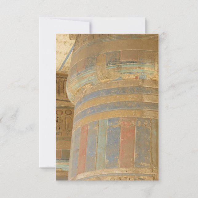 Ancient Egyptian Temple Flat Greeting Card (Front)