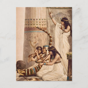 Ancient Egyptian Temple Musicians Postcard