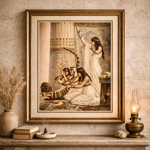 Ancient Egyptian Temple Musicians Poster