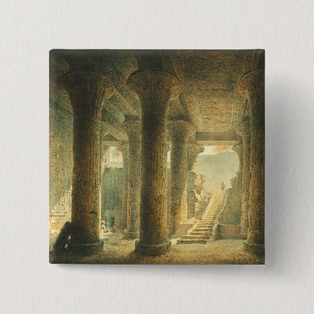 Ancient Egyptian Temple of Esna  Button (Front)