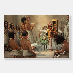 Ancient Egyptian Temple Ritual Fine Art Print Foam Board
