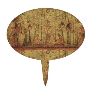 Ancient Egyptian Temple Wall Art Cake Topper