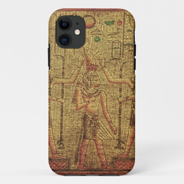 Ancient Egyptian Temple Wall Art Case-Mate iPhone Case (Back)