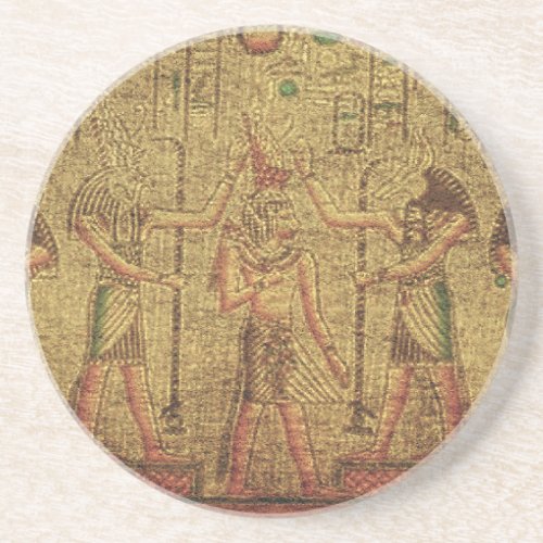 Ancient Egyptian Temple Wall Art Coaster