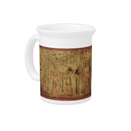 Ancient Egyptian Temple Wall Art Drink Pitcher