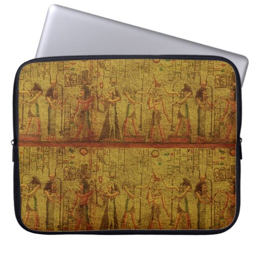 Ancient Egyptian Temple Wall Art Laptop Sleeve