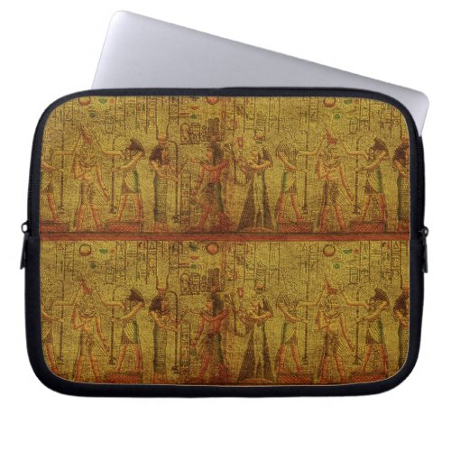 Ancient Egyptian Temple Wall Art Laptop Sleeve