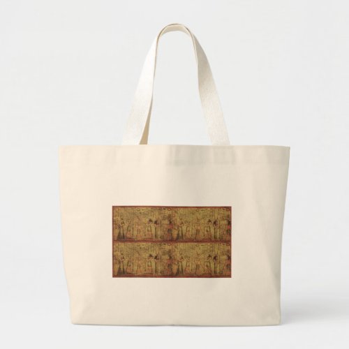 Ancient Egyptian Temple Wall Art Large Tote Bag