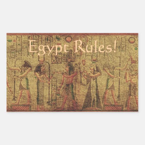 Ancient Egyptian Temple Wall Art Rectangular Sticker