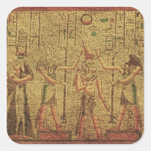 Ancient Egyptian Temple Wall Art Square Sticker