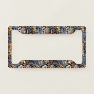 Ancient Egyptian Textile License Plate Frame