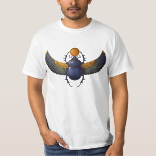 Ancient Egyptian Winged Scarab Khepri Sun God T-Shirt