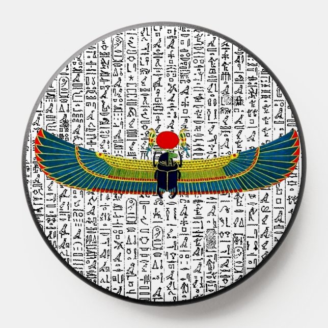 Ancient Egyptian Winged Scarab  PopSocket (Popsocket)