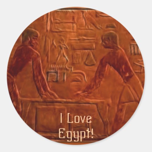 Ancient Egyptian Workers on Stickers