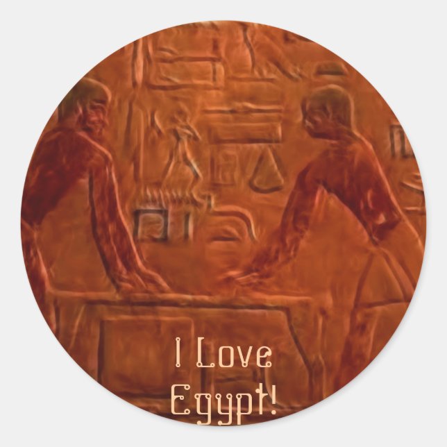 Ancient Egyptian Workers on Stickers (Front)