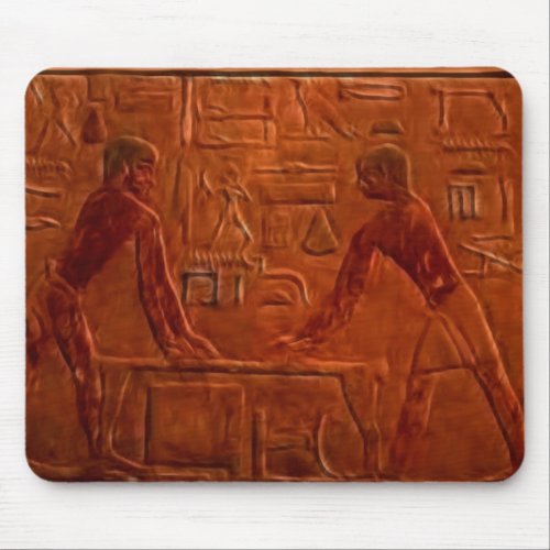 Ancient Egyptian Workmen at Sanding Table Mouse Pad