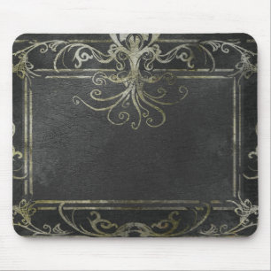 Ancient Eldritch Victorian (Black and Gold) Mouse Pad