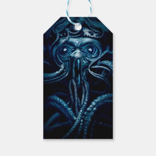 Ancient Eldtich Horror Deep Ocean Kraken Gift Tags