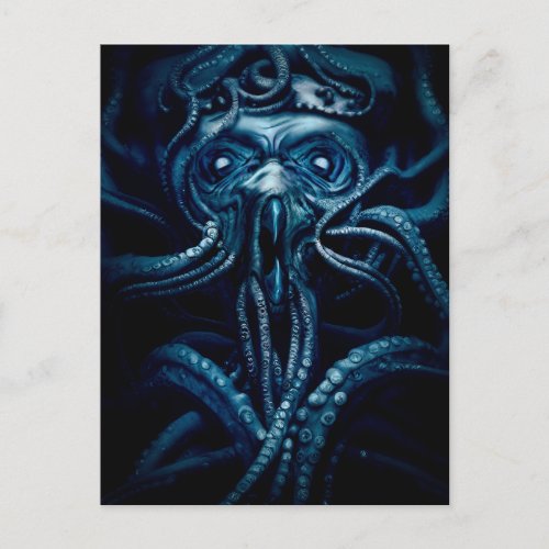 Ancient Eldtich Horror Deep Ocean Kraken Postcard