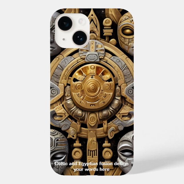 Ancient Elegance: Celtic & Egyptian Fusion  Case-Mate iPhone Case (Back)