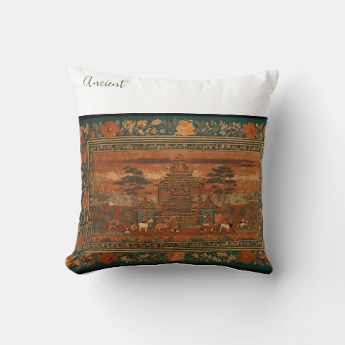 Ancient Elegance Wrap Yourself in Timeless Comfo Throw Pillow