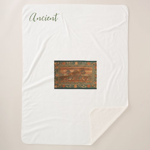 Ancient Elegance Yourself in Timeless comfort Sherpa Blanket