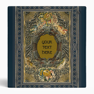 Ancient Embroidered Book Cover Monogram Binder