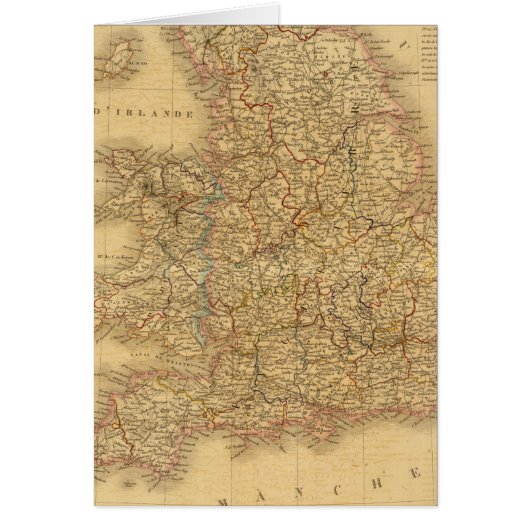 Ancient English Map Cards (Front)