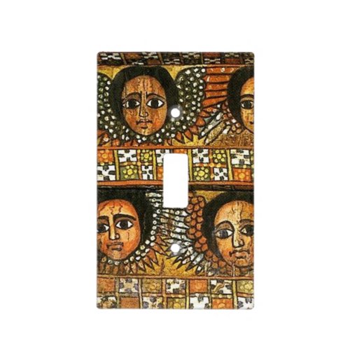 Ancient Ethiopian Angels Art Light Switch Cover