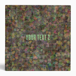 ancient fabric surface 3 ring binder