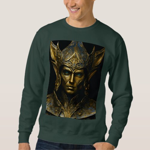 ancient face shield of war custome  sweatshirt