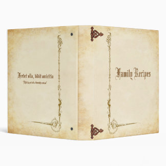 Ancient Family Cookbook 3 Ring Binder
