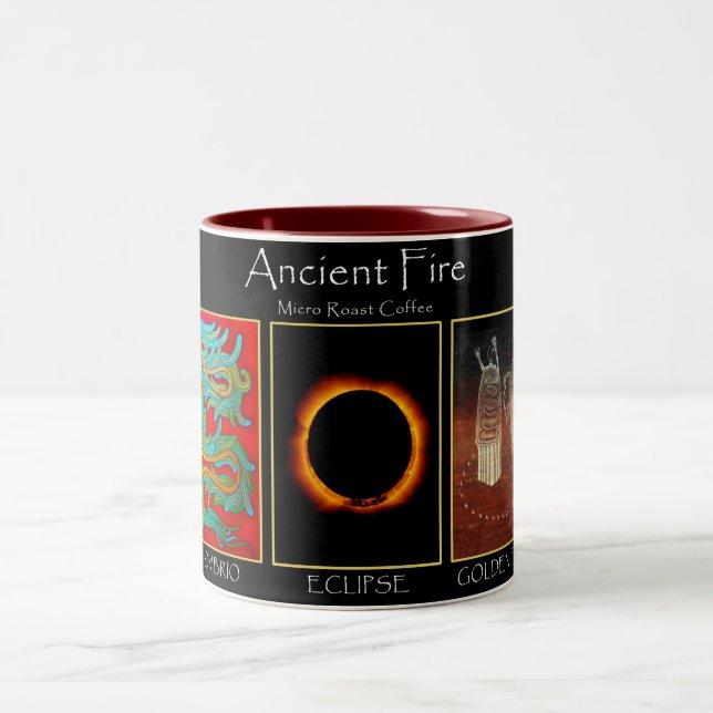 Ancient Fire Micro Roast  Two-Tone Coffee Mug (Center)