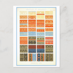 Ancient Fresco Designs from Pompeii Postcard