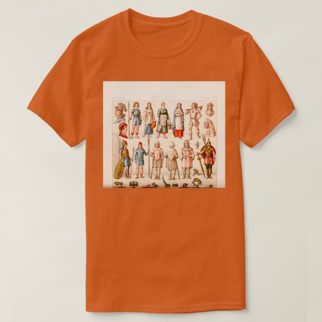 Ancient Gaulish fashion and accessories from Gesch T-Shirt (Design Front)