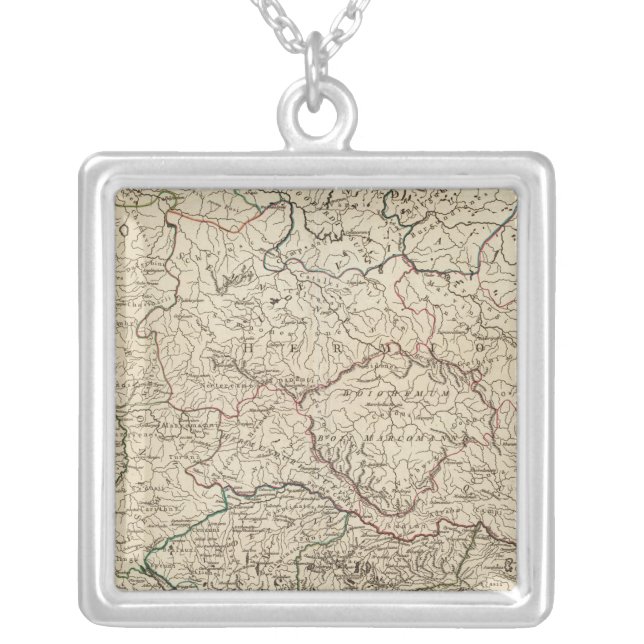 Ancient Germany 2 Silver Plated Necklace (Front)