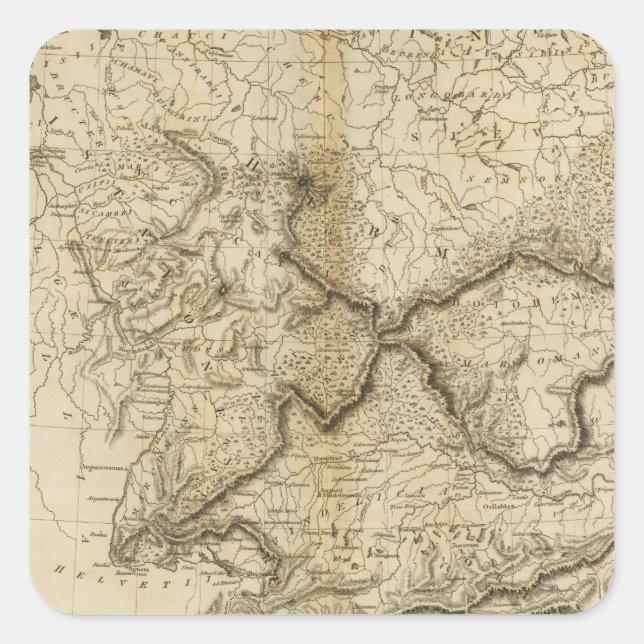 Ancient Germany Square Sticker (Front)