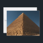 Ancient Giza Pyramid Majestic Wonder Postcard<br><div class="desc">Step into the mystique of ancient Egypt with this stunning postcard showcasing the legendary Great Pyramid of Giza against a brilliant blue sky. The captivating limestone blocks reveal the divine power and architectural mastery of the pharaohs in mesmerizing detail. Perfect for Egypt enthusiasts, history teachers, and travelers seeking authentic ancient...</div>